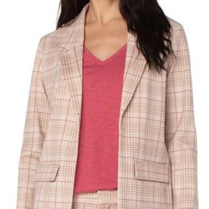 EUC XL Plaid Boyfriend Blazer by Liverpool